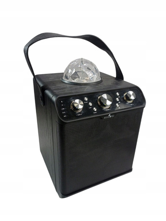 SCHWAIGER 661675 Przenośny głośnik imprezowy Kula Disco 30W Bluetooth