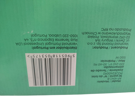 Frytkownica beztłuszczowa Hoffen AF-4379-B 1550 W 5 l Czarna
