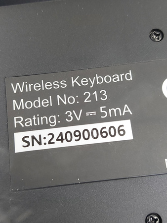 Klawiatura i mysz bezprzewodowa KC213 2,4GHz USB QWERTZ czarna