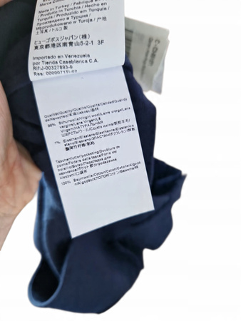Hugo Boss Damskie Spodnie Materiałowe Granatowe