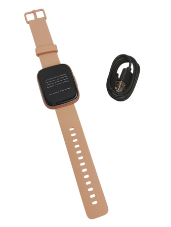 Smartwatch POOUNUR T80 1.95" TFT Bluetooth krokomierz IP68 różowy