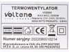 Termowentylator Volteno VO0800 2000W 2 stopnie mocy czarny