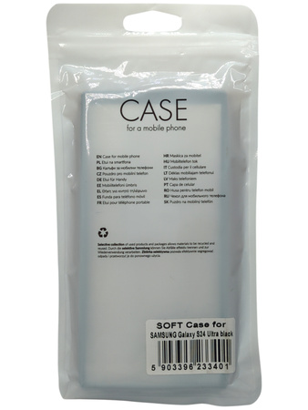 Etui plecki SOFT do Samsung Galaxy S24 Ultra czarny