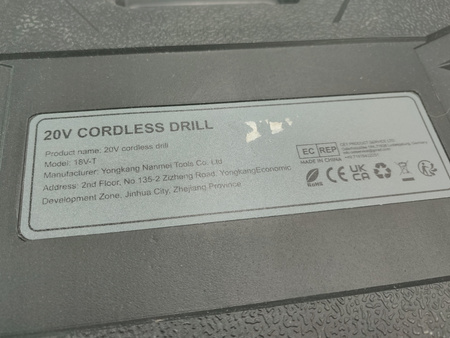 Wkrętarka akumulatorowa 20V Cordless Drill 18V-T + Walizka