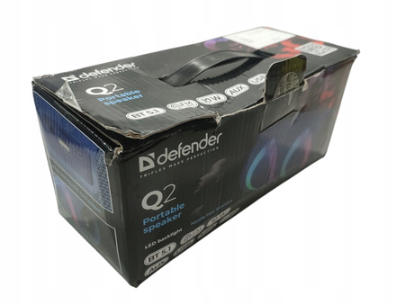 Głośnik mobilny DEFENDER Q2 Radio FM Niebieski