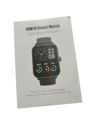 Zegarek damski na pasku Smartwatch IDW19 czerwony