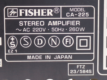 Wzmacniacz Fisher CA-225