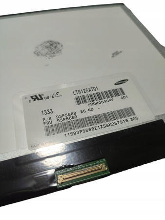 Matryca Samsung LTN125AT01 12,5" 1366x768p MATOWA