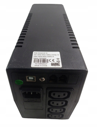 Zasilacz awaryjny UPS ActiveJet AJE-700 700VA 450W