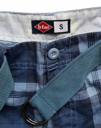 Spodenki męskie LEE COOPER S Niebieskie w kratę