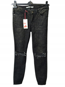 SPODNIE DAMSKIE RAINBOW ROZMIAR 36 CZARNE