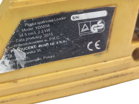 Piła spalinowa Leader YD5558 3 KM 54,5 cm³ 40 cm