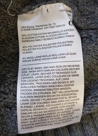 Sweter damski C&A M Szary