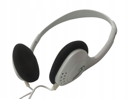 Słuchawki nauszne przewodowe Gembird MHP-101-W