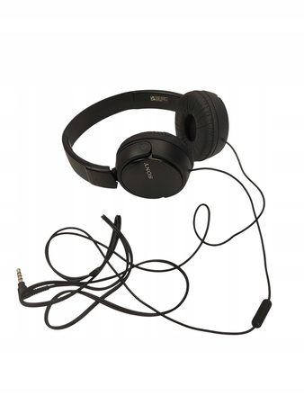 Słuchawki nauszne przewodowe Sony MDR-ZX110AP Czarne