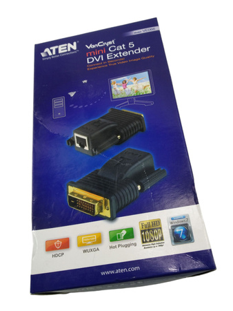 Ekstender przez kabel sieciowy RJ45 20 m Aten VE066