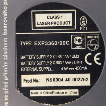 Przenośny odtwarzacz CD MP3 Philips EXP3360/00C LCD Magic ESP