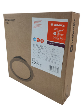 Oprawa Podtynkowa LED 30W 3000lm IP44 6500K Zimna Downlight 21,5cm LEDVANCE