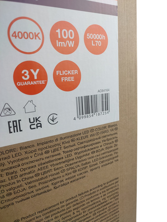 Panel LED 36W 3600lm 4000k  Eco 600 White  59,5 cm Ledvance