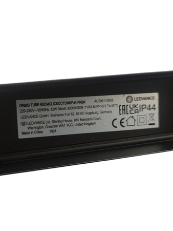 Oprawa Kinkiet Łazienkowy Orbis Tube Frost Glass 600mm 1350lm 12W Ledvance