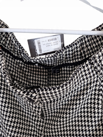 Esmara Spodnie Damskie Białe z czarnym wzorem Rozmiar XXL