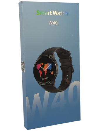 Smartwatch W40 1.43" AMOLED IP68 380mAh 100 sportów