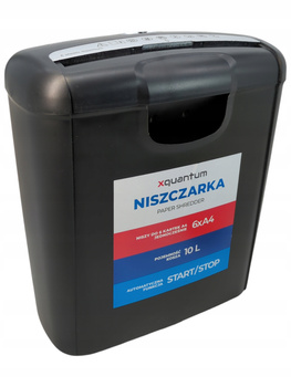 NISZCZARKA DO PAPIERU XQUANTUM PS300K CZARNA 10L NISZCZARKA BIUROWA