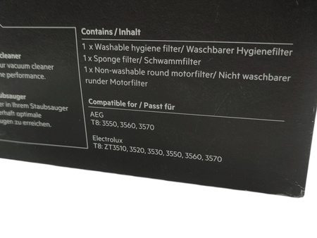 FILTR do odkurzacza AEG Electrolux T8 AEF139