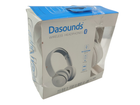 Słuchawki bezprzewodowe Dasounds 132563 nauszne Białe