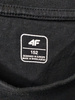 T-SHIRT DZIECIĘCY 4F ROZMIAR 152 CZARNY Z NADRUKIEM