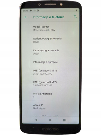 Smartfon Motorola Moto G6 Play 3/32GB