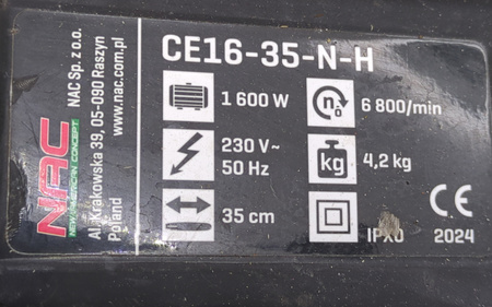Pilarka elektryczna łańcuchowa Nac CE16-35-N-H 1600 W
