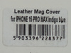 Plecki etui leather MagSafe do iPhone 15 Pro Max Niebieski
