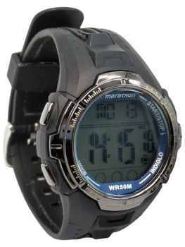 Zegarek męski na pasku Marathon T5K359 czarny