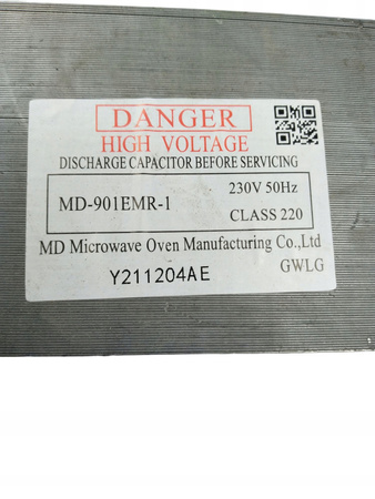 TRANSFORMATOR MD-901EMR-1 NA ZGRZEWARKĘ Z MIKROFALI