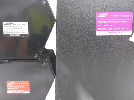 Głośniki z subwooferem Samsung 2x (PS-FS1-1), 1x (PS-FW1-1)