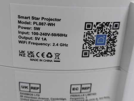 FOKKY INTELIGENTNY PROJEKTOR GWIAŹDZISTEGO NIEBA PL087-WH PROJEKTOR GWIAZD