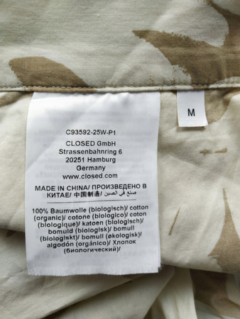 LETNIA SPÓDNICA BIAŁO-BRĄZOWA CLOSED ROZ.M