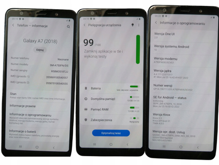 Smartfon SAMSUNG Galaxy A7 2018 4/64GB 6" Niebieski (SM-A750FN/DS)
