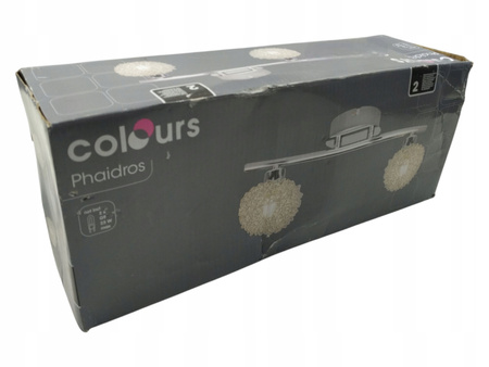 Spot listwa Colours Phaidros 2 x 25 W G9