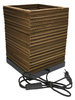 Lampka stołowa LEDVANCE Decor Cardboard Square Table E27 brązowa