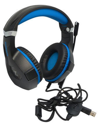 Słuchawki Ozeino ZW1 gamingowe 50mm RGB mikrofon niebieskie