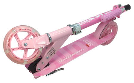Hulajnoga dziecięca Suotu Rockroad ze świecącymi kółkami Różowa