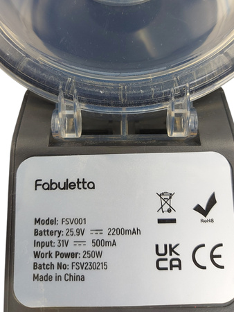 Odkurzacz bezprzewodowy, 6W1 FABULETTA FSV001 z wyświetlaczem LED, 3 TRYBY