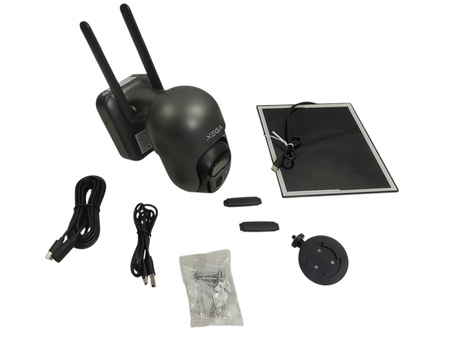 KAMERA ZEWNĘTRZNA SOLARNA NA KARTĘ SIM 3G 4G 5G LTE GSM 2K 10400mAh 12×ZOOM