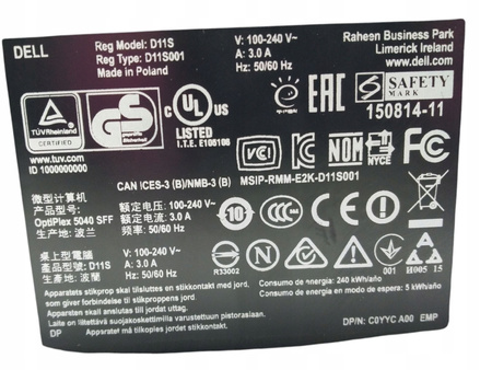 Komputer Dell Optiplex 5040 Intel i5-6500 8GB RAM 320GB HDD