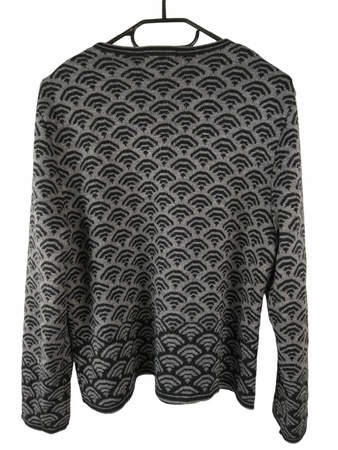 SWETER DAMSKI NIGHTINGALES ROZMIAR M SZARY WE WZORY