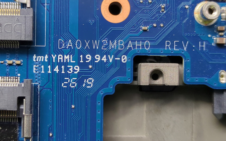 Płyta główna DA0XW2MBAH0 Rev: H HP ZBook 15 G5  i5-8300H NVIDIA P1000