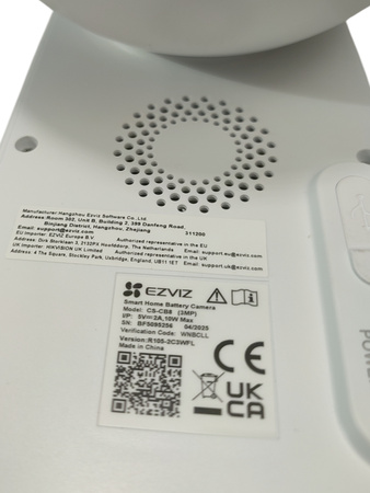 Kamera Bezprzewodowa WiFi Ezviz CB8 2K z własnym zasilaniem Obrotowa