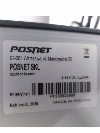 Szuflada kasowa Posnet SKL